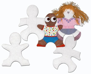 Image de Puzzle blanc, les enfants